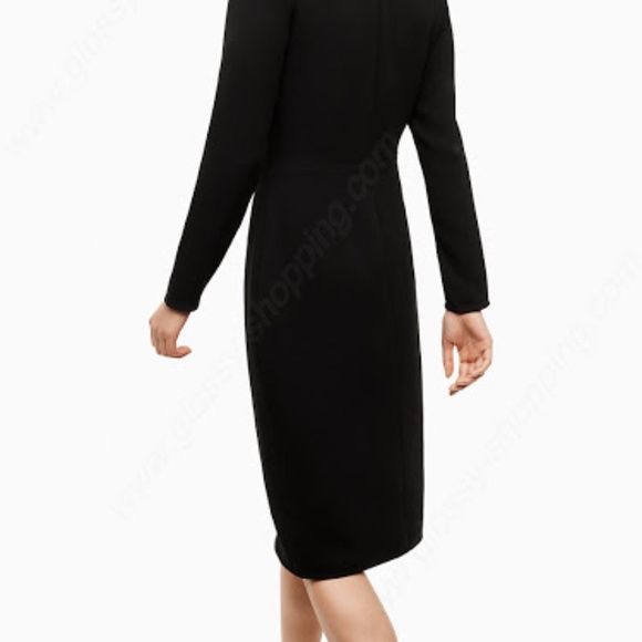 Aritzia Babaton Tadao Black Twist Front dress - Picture 4 of 6